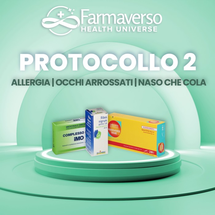 PROTOCOLLO 2: ALLERGIA, OCCHI ARROSSATI, NASO CHE COLA