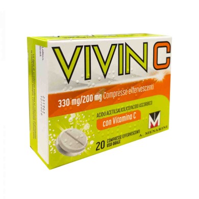 VIVIN C 20 COMPRESSE EFFERVESCENTI 330MG+200MG